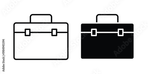Work experience icon and symbol. Vector icons set