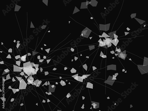 Broken Glass Texture Pattern Impact Effect Background