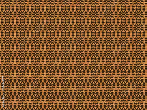 Metal Chain Mail Ring Mesh Medieval Pattern Design