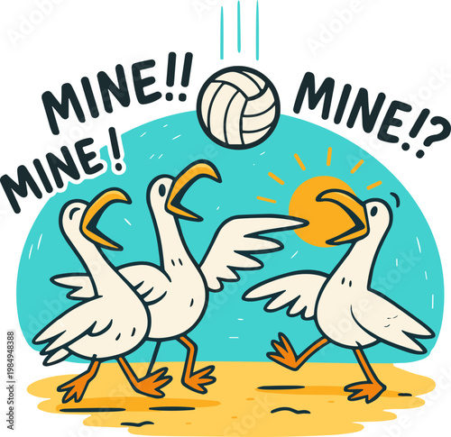 Funny Bird Playing Volleyball SVG, Set Spike Funny Volleyball lovers SVG, Volleyball mom PNG, Volleyball game day SVG
