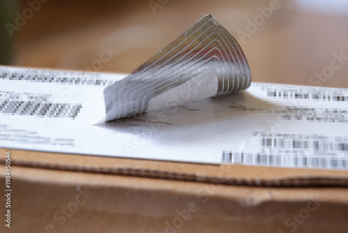 RFID tag that removed from the product package.
