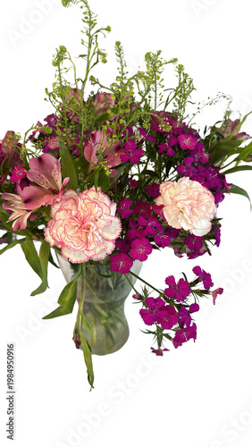 Blumenstrauss vintage nit Nelken 