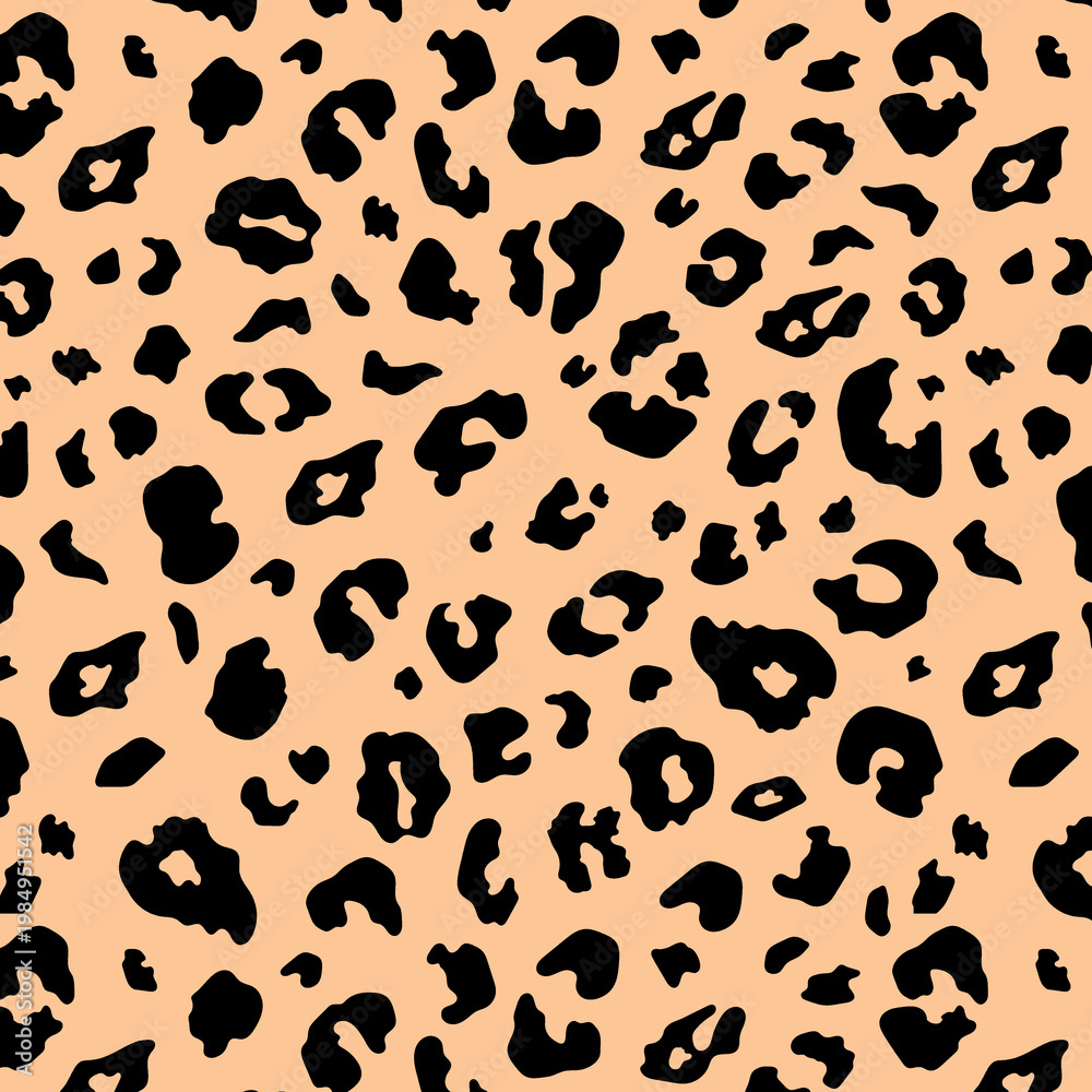 Fototapeta premium Leopard trendy pattern background. Fashionable wild animal cheetah skin natural texture for fashion print design, banner, cover, wallpaper. leopard vector seamless repeating stylish design.