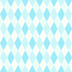 Serene blue argyle pattern.  Perfect for backgrounds, textiles, or any project needing a sophisticated yet playful touch.  The subtle color variations create visual depth.