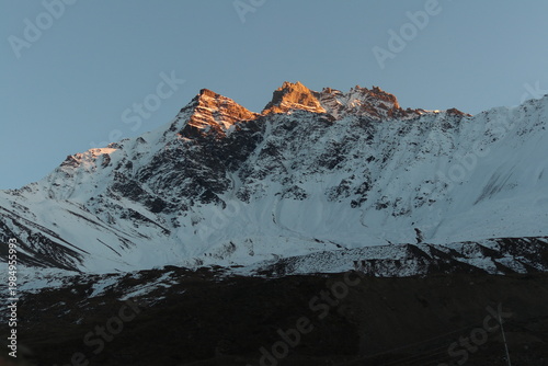 Photography snow covered mountains
