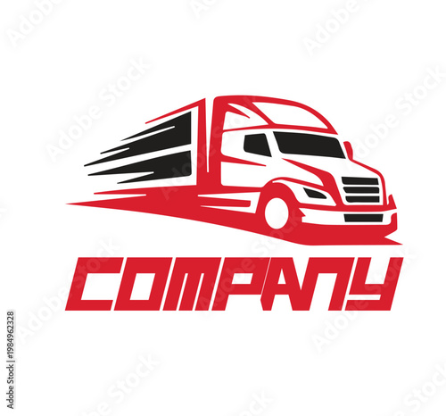 Fast Delivery Truck Logo
