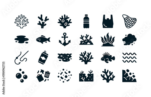 Coral reef conservation and threats like bleaching damaged coral pollution waste and environmental impact on reefs clean solid