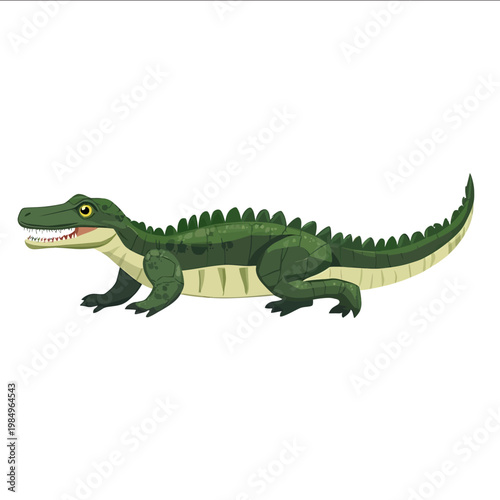 simple vector Desmatosuchus clipart illustration white background vector art style simple design flat illustration no shadows