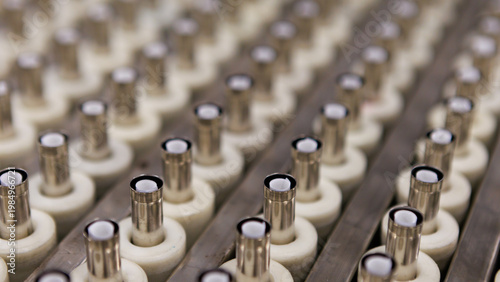 A modern alkaline battery production facility.