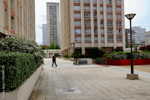 la cité des Olympiades dans le treizième arrondissement de Paris en France