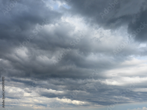 Cuadro en lienzo Summer storm clouds , visible in the skies above Shenandoah National Park