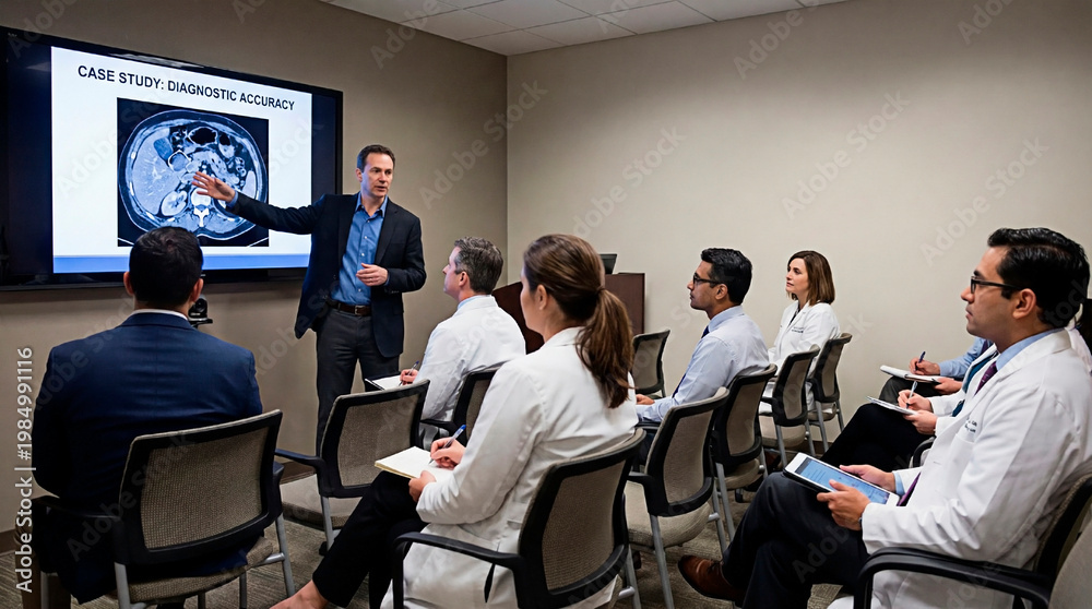 Fototapeta premium Doctors in a medical conference for the concept of Healthcare.