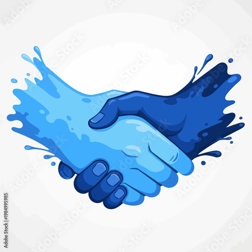 Business Partnership Hand Shake Deal.