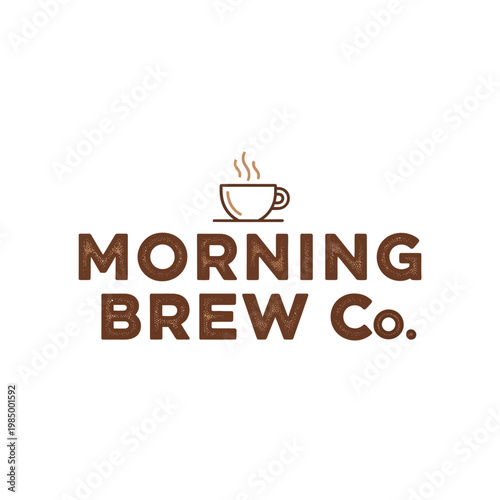 Morning Brew Co. Coffee Logo Design.