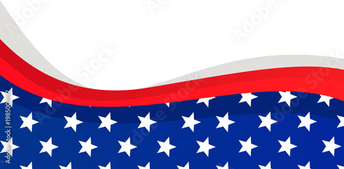 America's Flag Decoration Design