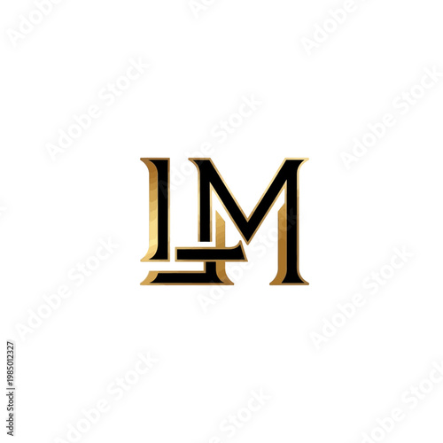 Elegant LM Monogram Logo Design.