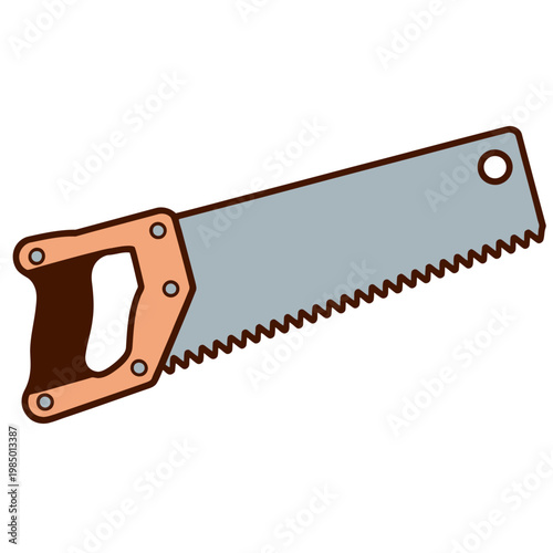 Manual Hand Saw with Wooden Grip