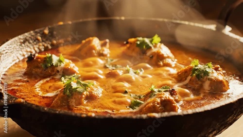 Aerial drone view of a serene lake at sunrise, 4k footage