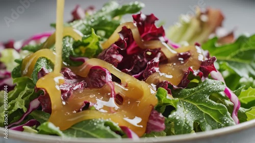 Aerial drone view of a serene lake at sunset, reflecting trees and sky