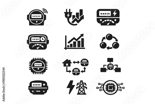 Icon generation image per symbol vector workflow set fill meter all simple
