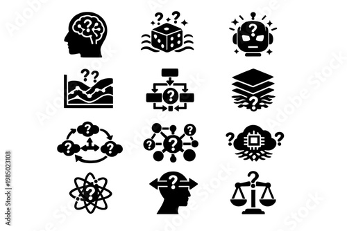 Icon fill equally transparent vector generation simple probabilistic logic chart reasoning image