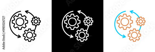 Processing on white and black background