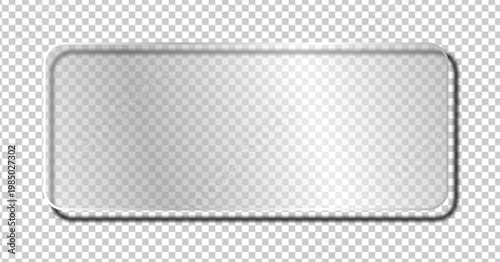 Abstract Rectangular Frame: A sleek, transparent rectangular frame, showcasing a modern and minimalist design, perfect for digital displays and creative projects.