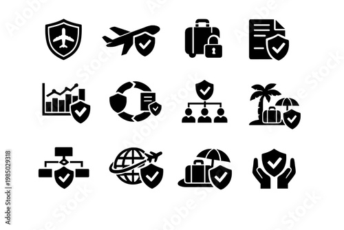 Icon image fill vector generation workflow simple arrows travel diagram depicting icons