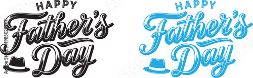 Happy father's day stylish typography design for dad's special day