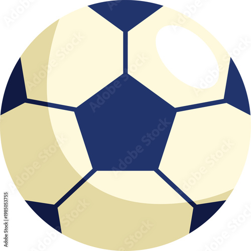 Soccer ball flat style sports illustration