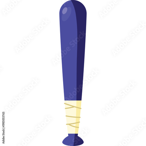 Baseball bat flat style sports illustration