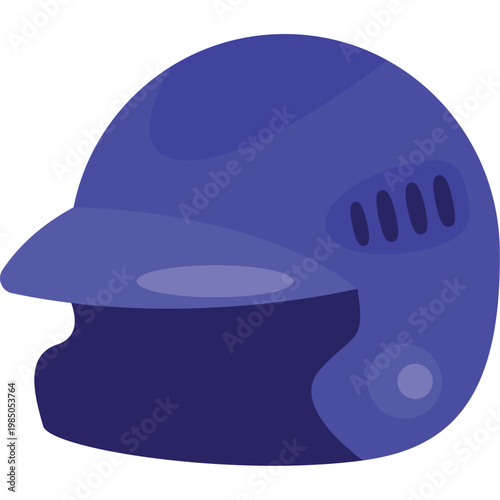 Sports helmet flat style illustration design

