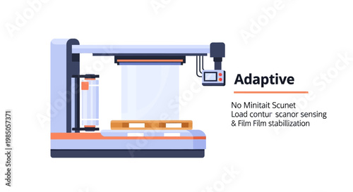 Automated stretch wrap machine packaging pallet with adaptive load control