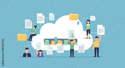 People Working on Cloud Computing.