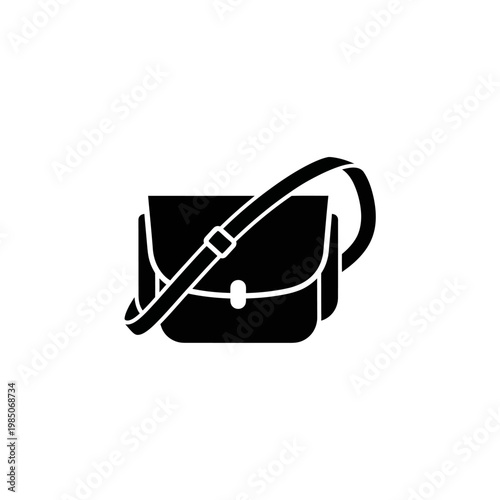 A classic crossbody bag with a simple flap closure and adjustable strap, perfect for everyday use