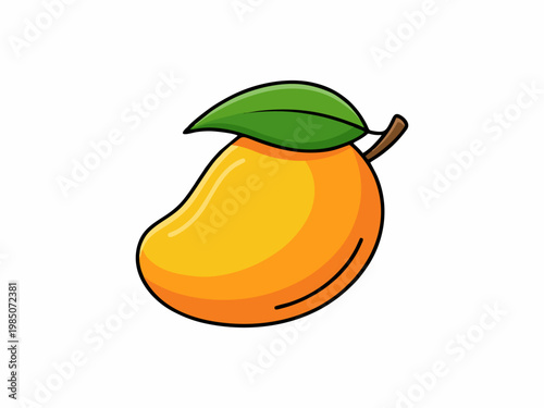 Mango fruit vector illustration isolated on white background