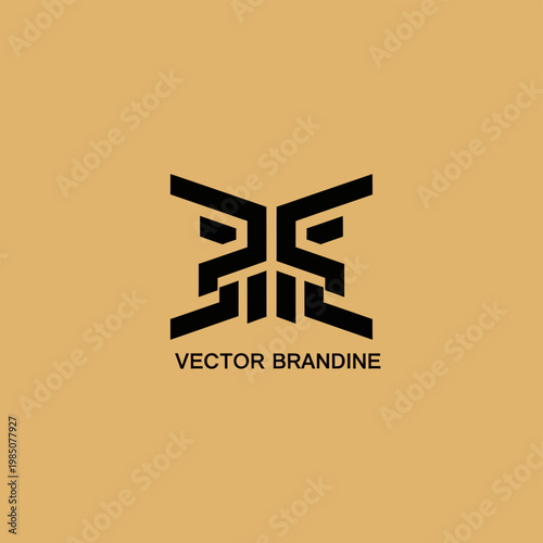 Modern Abstract Geometric Logo Design Brandine.