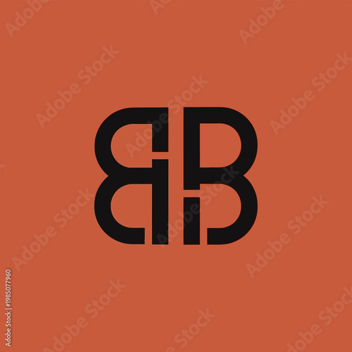 Modern Abstract Monogram BB Logo Design.