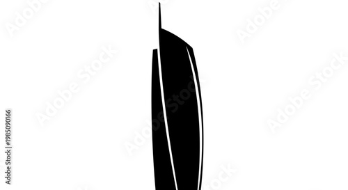 Modern Black Light Fixture Closeup.