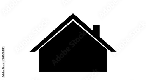 Simple Black House Icon Design 5.