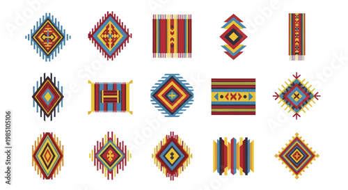 Collection of vibrant ikat patterns and traditional textile designs.
