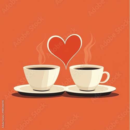 cup of coffee with heart