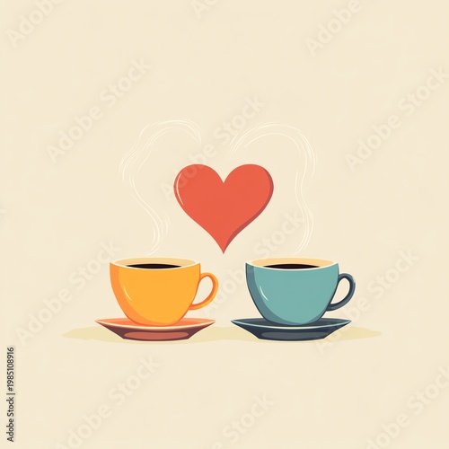 cup of coffee with heart