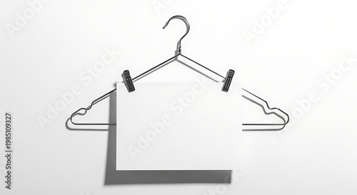 Clothing Hanger with Empty Space.