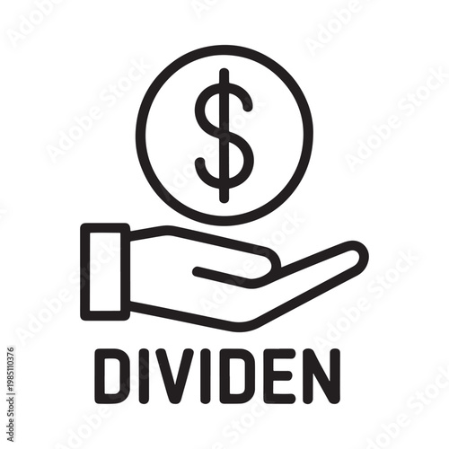 A hand holding a dollar sign representing financial dividends