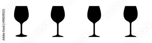 Champagne flute glasses vector illustration for celebration party drinkware stemware design element