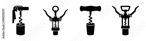 Find the best wine opener types and styles for your home bar collection black and white art