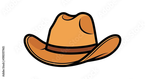 Cowboy Hat Icon Illustration