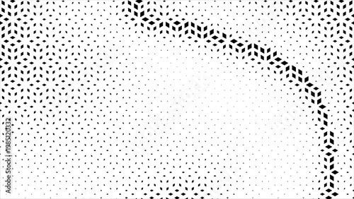 Geometric tiles pattern diamond grid on a white background. Seamless fade out hipster fashion Design pattern. Hexagon halftone Effect Business Background. T shirt Triangle pattern.