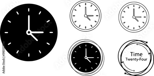 Time twenty four icon concept. Glyph and line vector illustrations on white background
vector silhouette illustration isolated on white background 
